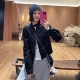 爆款 2025秋季 超好看休闲显瘦夹克上衣 牛仔外套女装 高级感立领短款