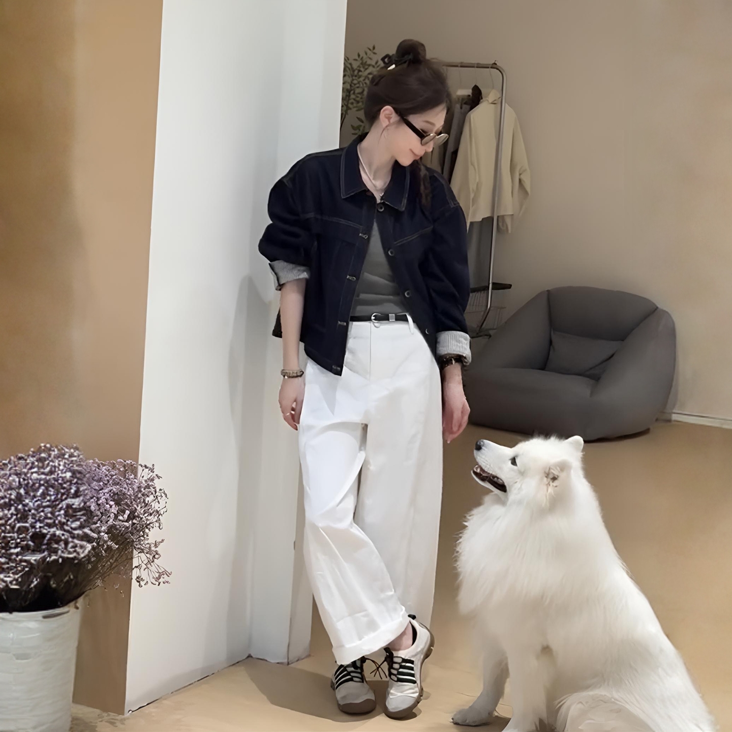 2025秋季新款设计感牛仔短外套