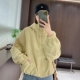 设计感休闲宽松时尚 连帽双拉链冲锋衣短外套女装 上衣 爆款 2025春季