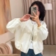 爆款 韩系宽松洋气夹克上衣 2025新款 时尚 流行圆领棒球服外套女秋装