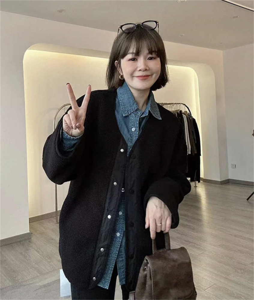 羊羔毛外套女新款秋冬加厚上衣
