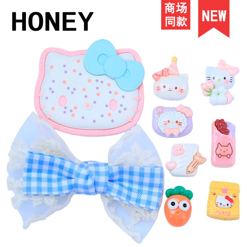 洞洞鞋适配鞋花可拆卸鞋扣diy大号粉色领结装饰饰品高级crocs配件