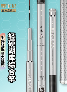宝飞龙银龙鲤三代SS鱼竿超轻超硬碳素28调鲢鳙杆综合竿钓鱼竿官方
