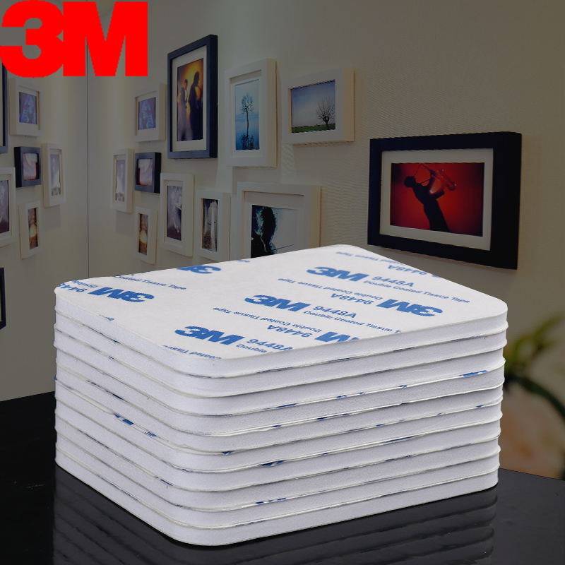 3M Băng keo hai mặt mạnh xốp cố định khung ảnh tường không có dấu vết Độ nhớt cao nhiệt độ cao ngâm khung xe máy ghi âm vv cao su không thấm nước