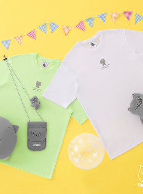 CATXMAN 周柏豪 BIG-HEADED STYLE ICON 时尚偶像休闲短袖情侣T恤