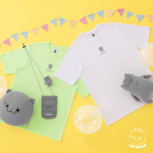 CATXMAN周柏豪偶像情侣休闲短袖