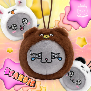 CATXMAN 周柏豪 猫星侠造型毛绒解压球挂饰