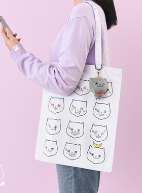 CATXMAN 周柏豪 FUNNY FACES TOTE 猫星侠可爱大脸印花图案环保袋