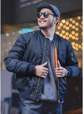 冬季美式空中MA1飞行员夹克棉服男短款棉衣加厚防风棒球服外套暖