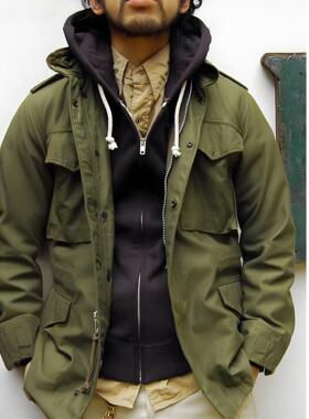 春季潮牌M65外套男复刻美军版硬汉复古OG107夹克工装野战连帽风衣