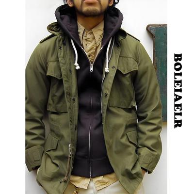 秋冬潮牌M65外套男复刻美军版硬汉复古OG107夹克工装野战连帽风衣