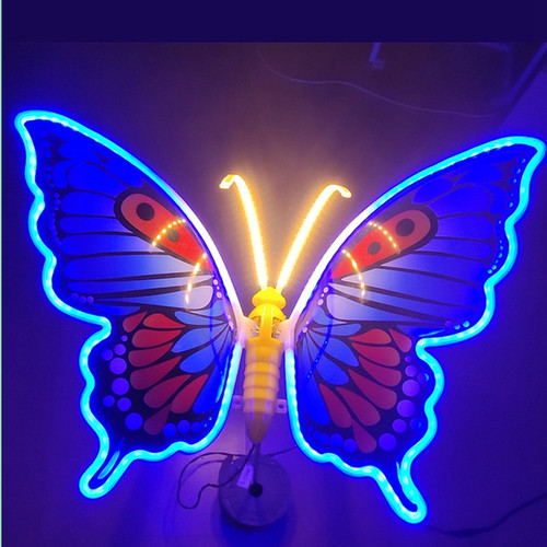 动态LED蝴蝶景观灯草坪夜游装饰