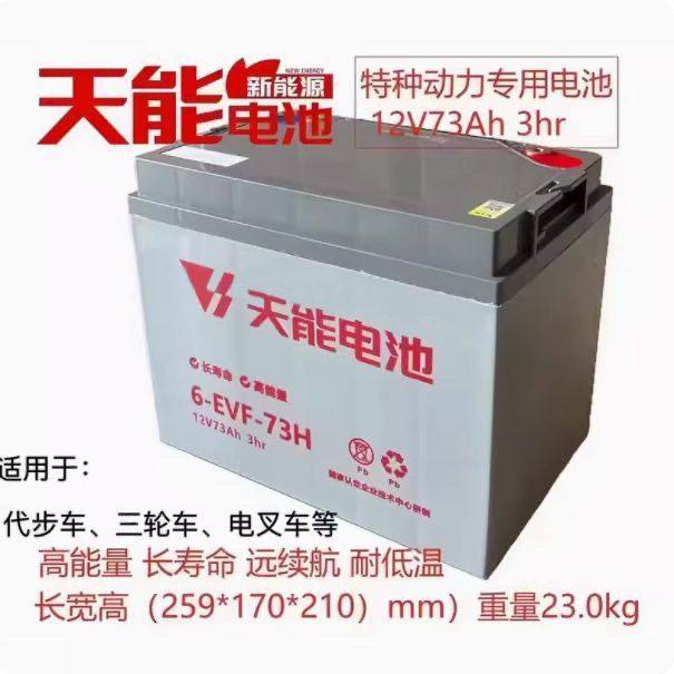 正品天能蓄电池12V-73/83AH
