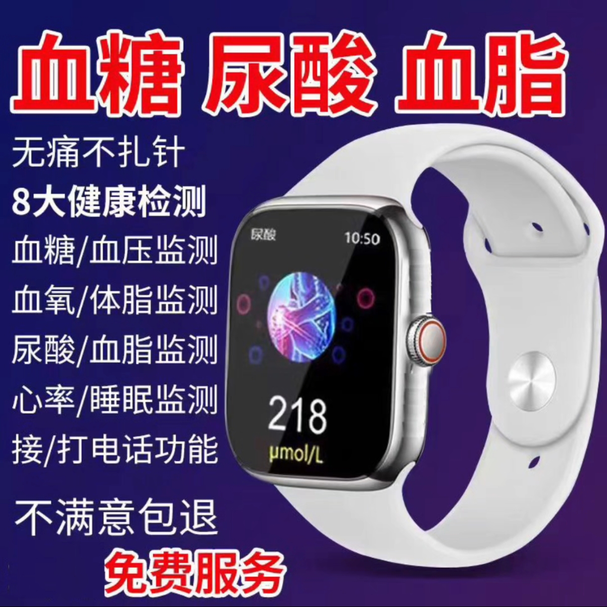 政府补贴男女智能血糖手表手环