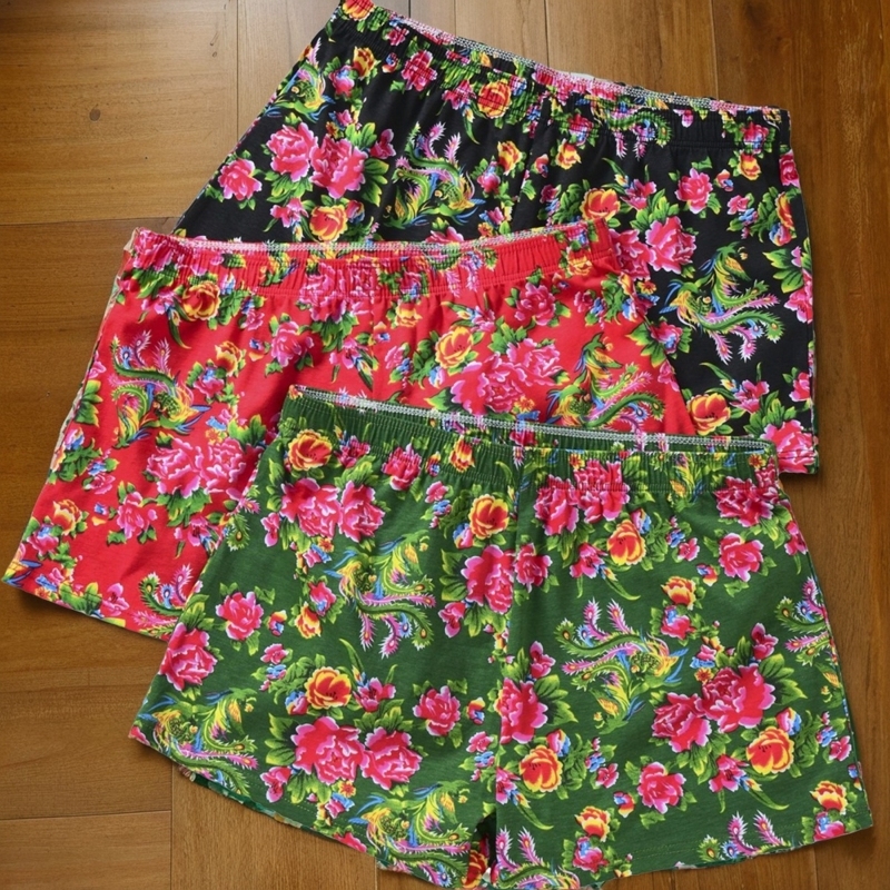 男士内裤纯棉短裤 高档四角裤 阿罗裤 东北大花