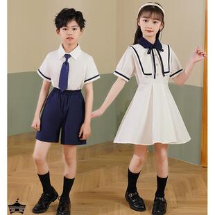 国庆中小学生大合唱表演服儿童诗朗诵演出服幼儿园园服毕业照班服