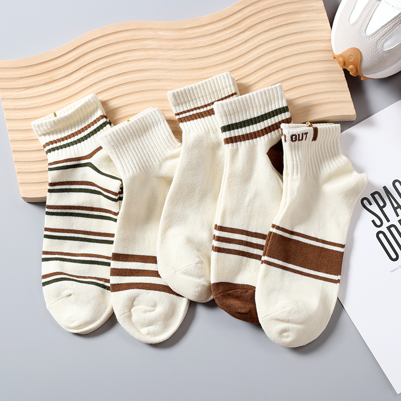 条纹袜子男秋季短袜青少年