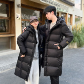 高端黑金羽绒服长款 加厚保暖外套潮 连帽情侣男女短款 2025秋冬新款