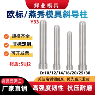 塑胶模具圆头秀y33欧标斜导柱10 30非标定制