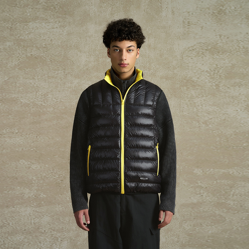 BONELESS撞色轻薄羽绒马