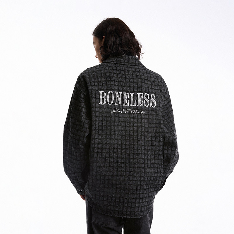 BONELESS小香风长袖衬衫图片