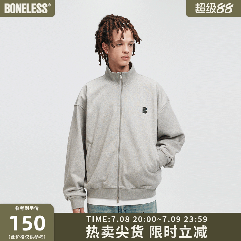 开衫卫衣美式复古秋季外套男女