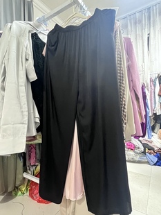 弹力双桥段裤子小码臀围110大码臀围118腰围平铺64满分蚕丝裤长96