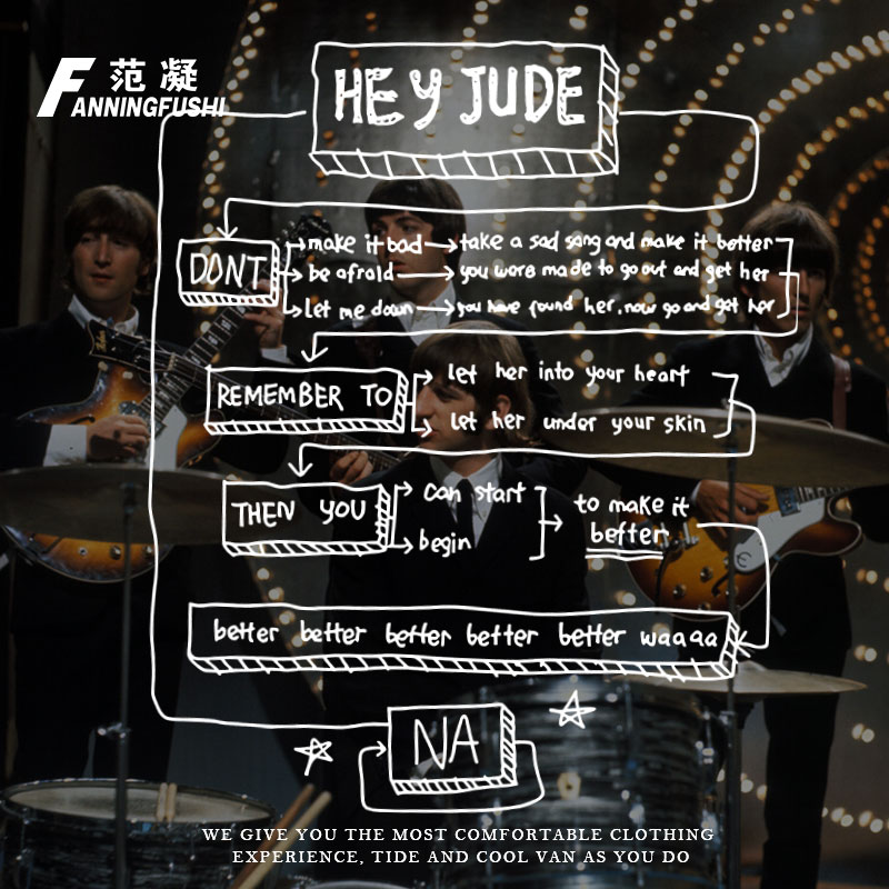 摇滚乐队披头士音乐人周边卫衣服