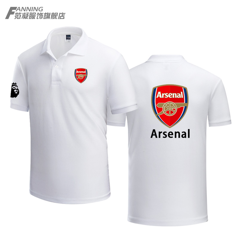 阿森纳足球俱乐部球迷周边英超Arsenal男女POLO保罗短袖T恤翻领