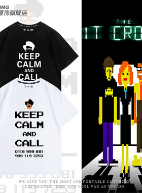 IT狂人Moss和急救电话英剧IT CROWD周边欧美风短袖男女纯棉T恤夏