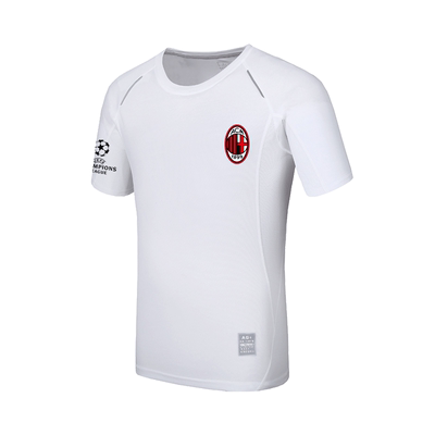 欧冠意甲ac米兰足球队冰丝短袖