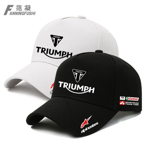 英国凯旋摩托车重机车骑行鸭舌帽