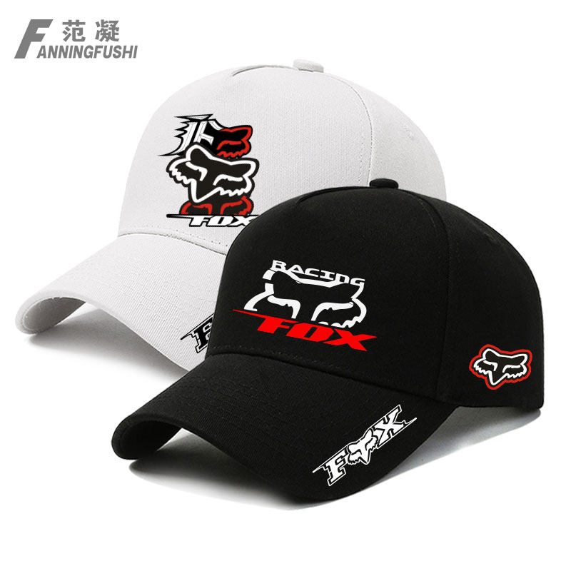 Fox越野车摩托车山地车避震改装户外骑行爱好者鸭舌帽休闲棒球帽