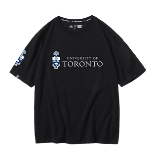 多伦多大学UT名校学生毕业纪念衫纯棉短袖T恤男女夏季半袖体恤