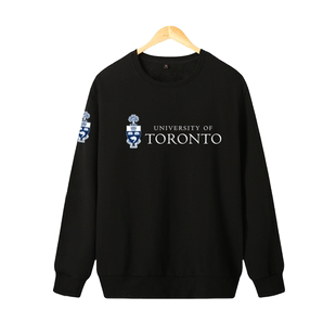 多伦多大学UT名校学生毕业纪念衫男圆领套头卫衣宽松休闲情侣春秋