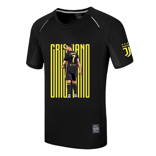 意甲尤文图斯C罗7号球衣T恤cr7球迷纪念款运动衣透气速干短袖男夏