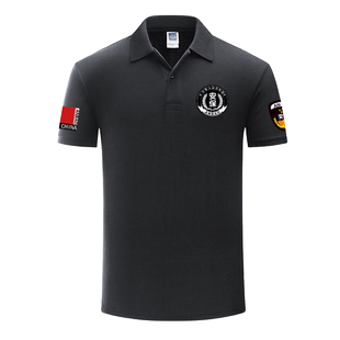 物业酒店安保门卫保安特勤执勤巡防作训服翻领POLO衫夏男t恤短袖