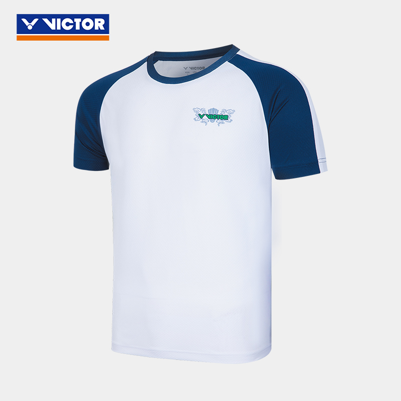 VICTOR/威克多羽毛球服羽球生活系列针织运动短袖T恤 T-55011
