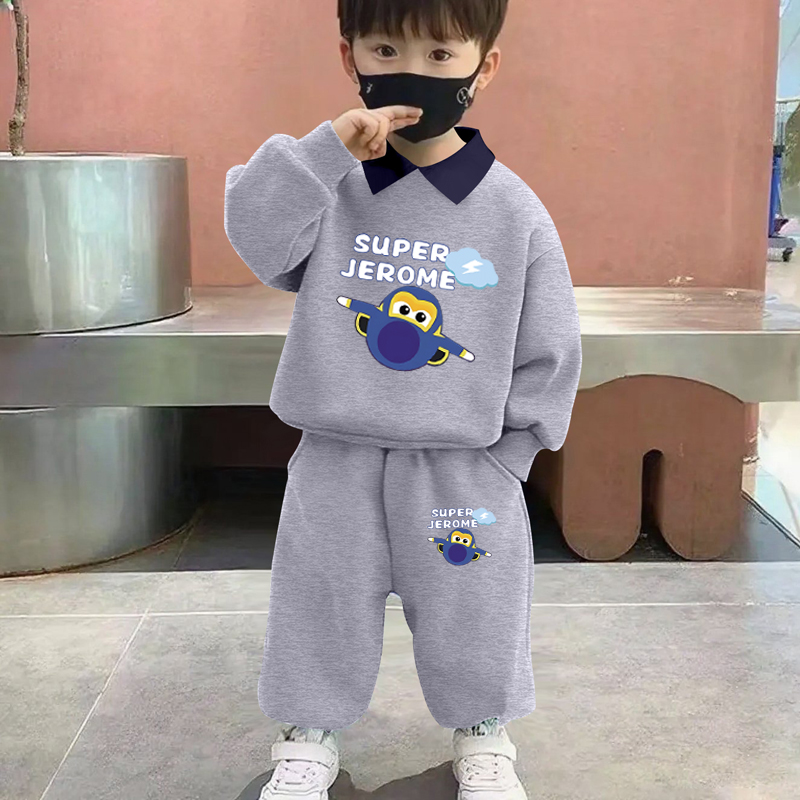 男童套装春秋季纯棉卫衣卫裤儿童两件套潮酷痞帅童装新款洋气衣服