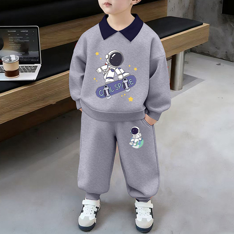 男童套装春秋季纯棉卫衣卫裤儿童两件套潮酷痞帅童装新款洋气衣服