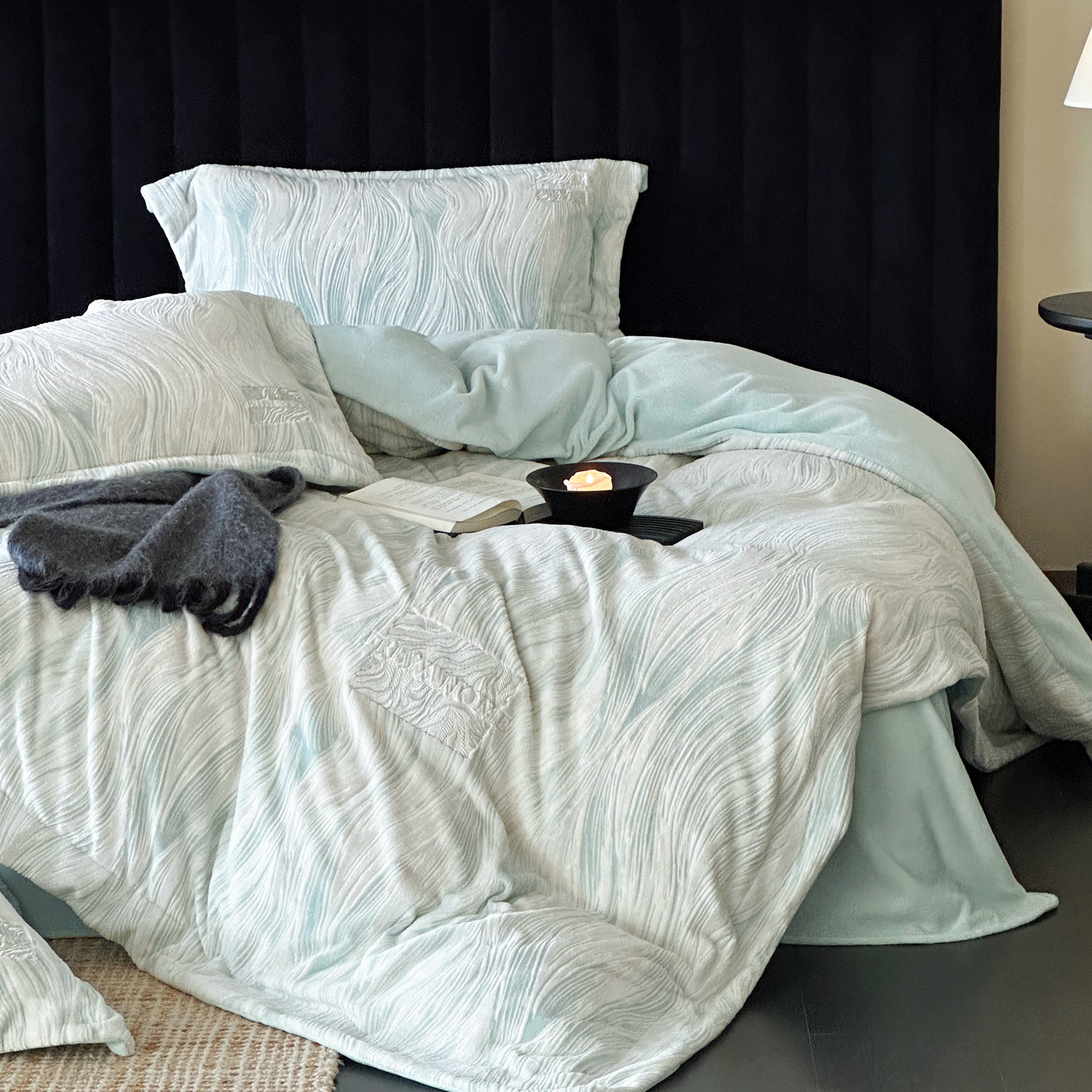 牛奶绒四件套抗静电加厚四件套