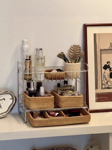 越南藤编收纳筐编织杂物零食置物