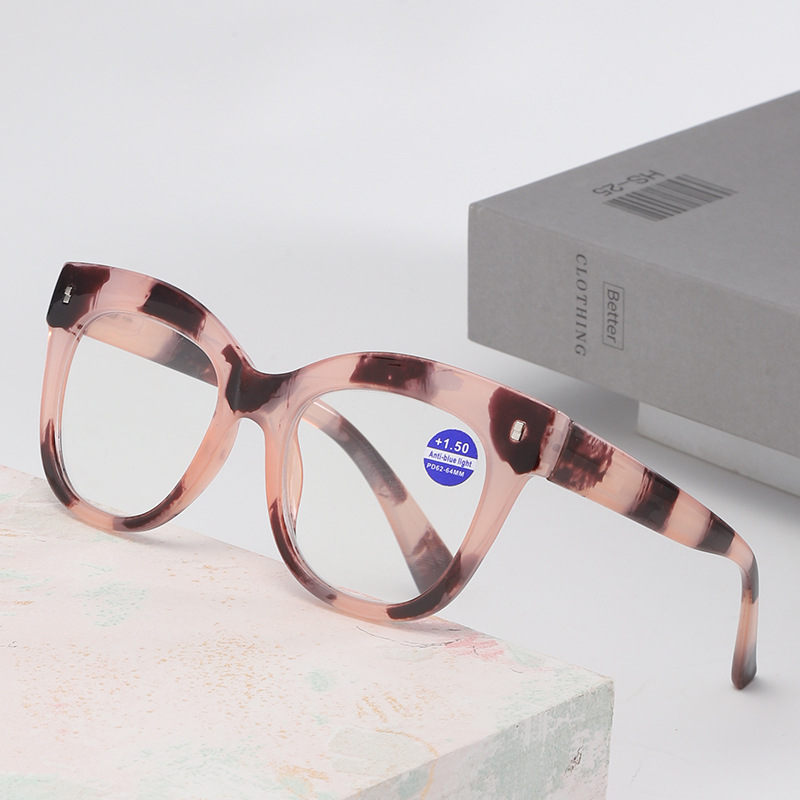 跨境时尚简约优雅大框老花镜洋气