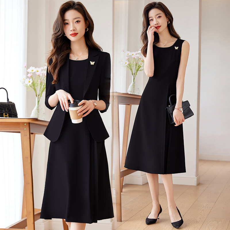 上班服套装女2026新款春秋小西装外套正装气质工作服西装裙洋装