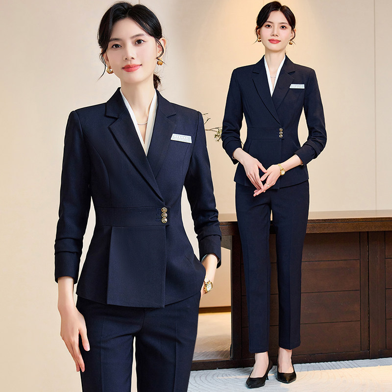 珠宝店工作服西装套装女职业正装2026新款气质高端酒店前台工作装
