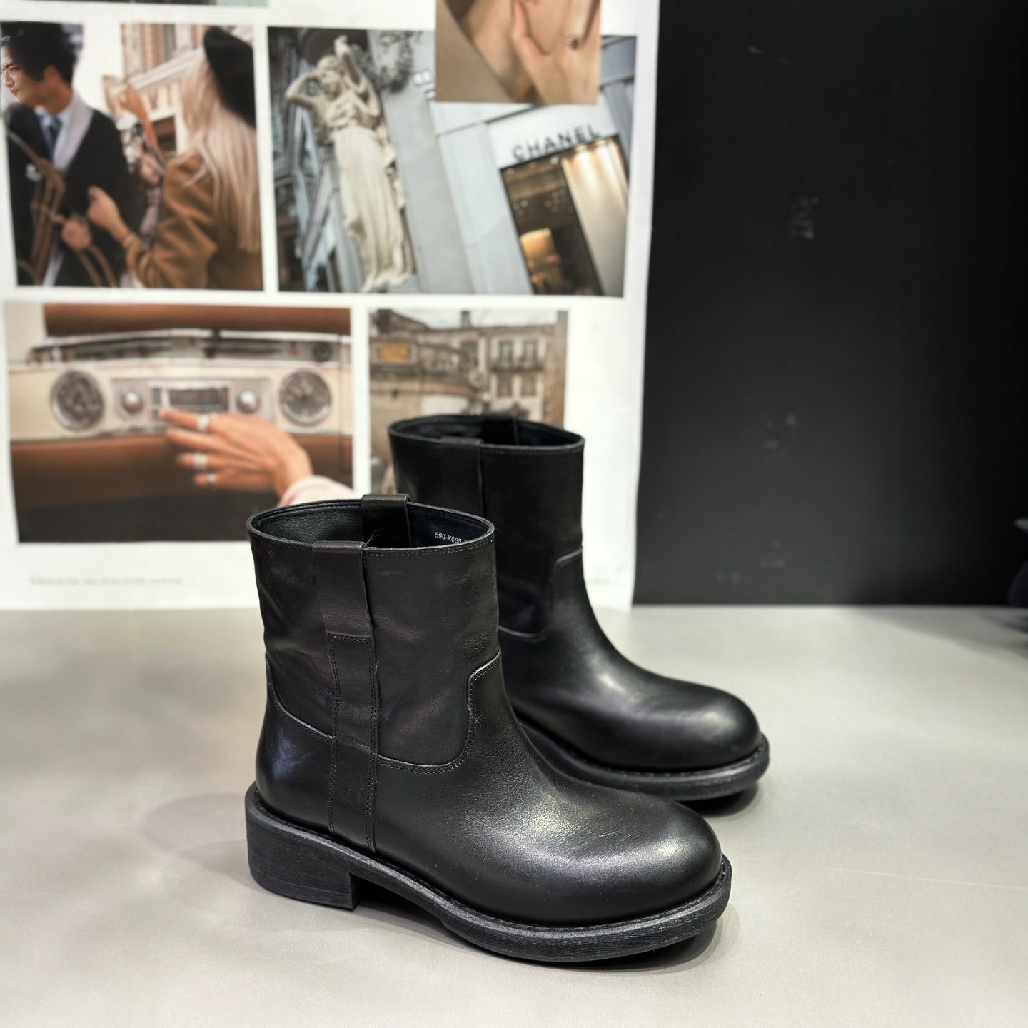 IDO秋冬新款时尚休闲短靴百搭