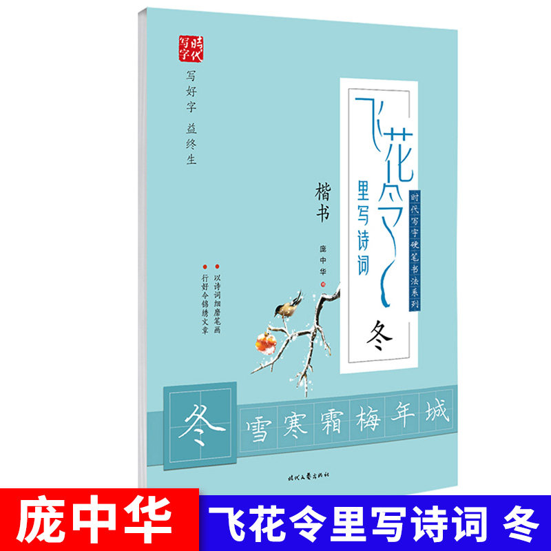 飞花令里写诗词 冬雪寒霜梅年 楷书临摹字帖 以诗词细磨笔画行好令
