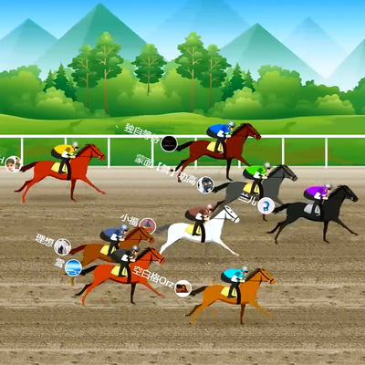 微信大屏上墙马年现场抽奖软件摇一摇赛马互动年会小游戏程序系统