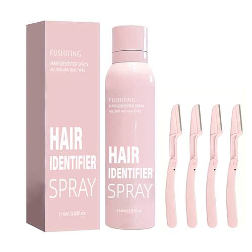 Hair Softener面部毛发识别喷雾剂软化毛发面部净肤套装包装带5