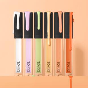 Liquid Foundation 跨境DEROL粉底修正液色遮瑕矫正肤色水润调色
